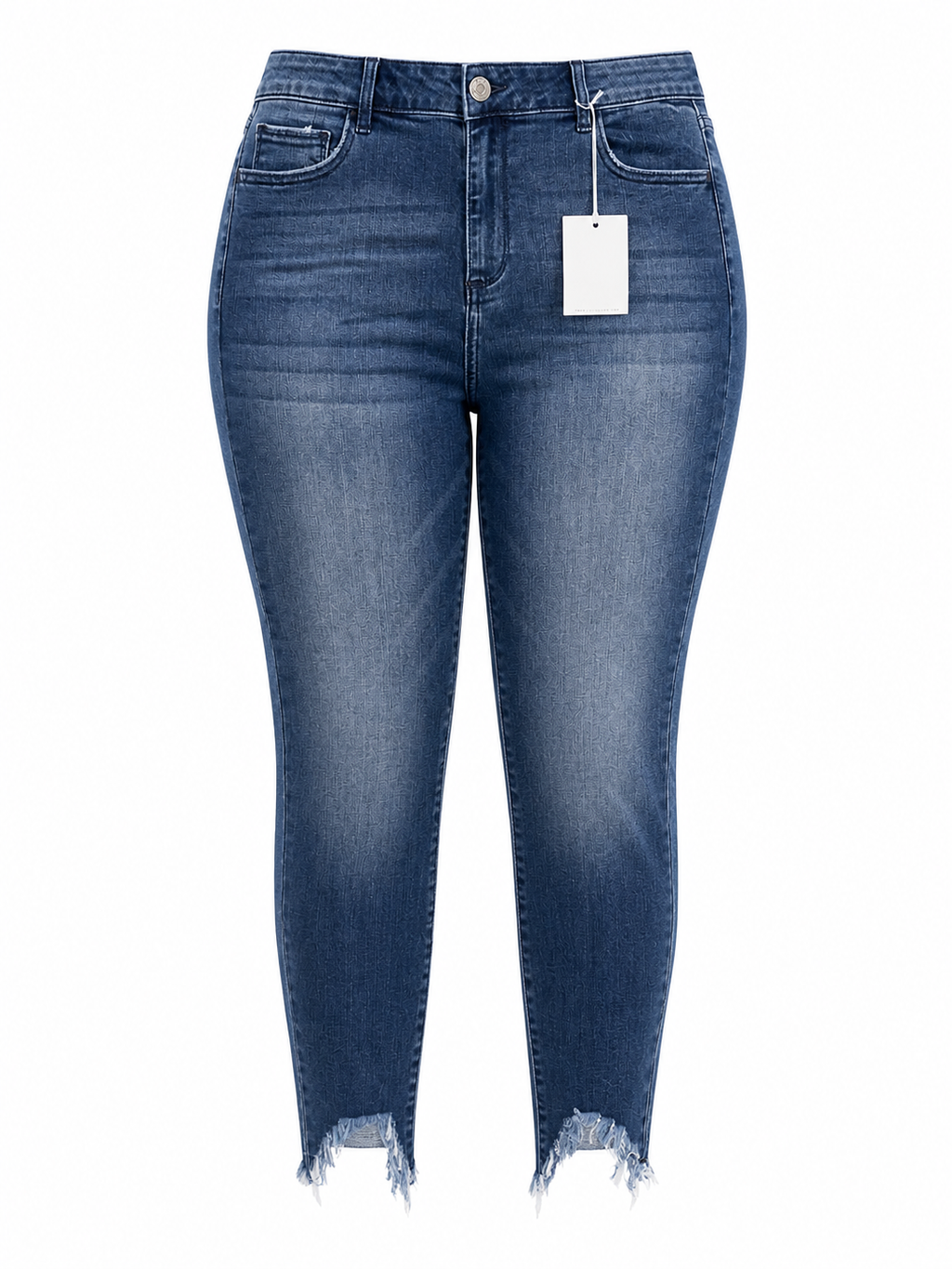 Ms. Cello High Rise Distressed Skinny Jeans (Plus Fit)