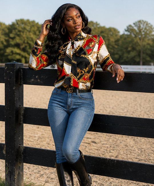 Golden Reign Chain Blouse™