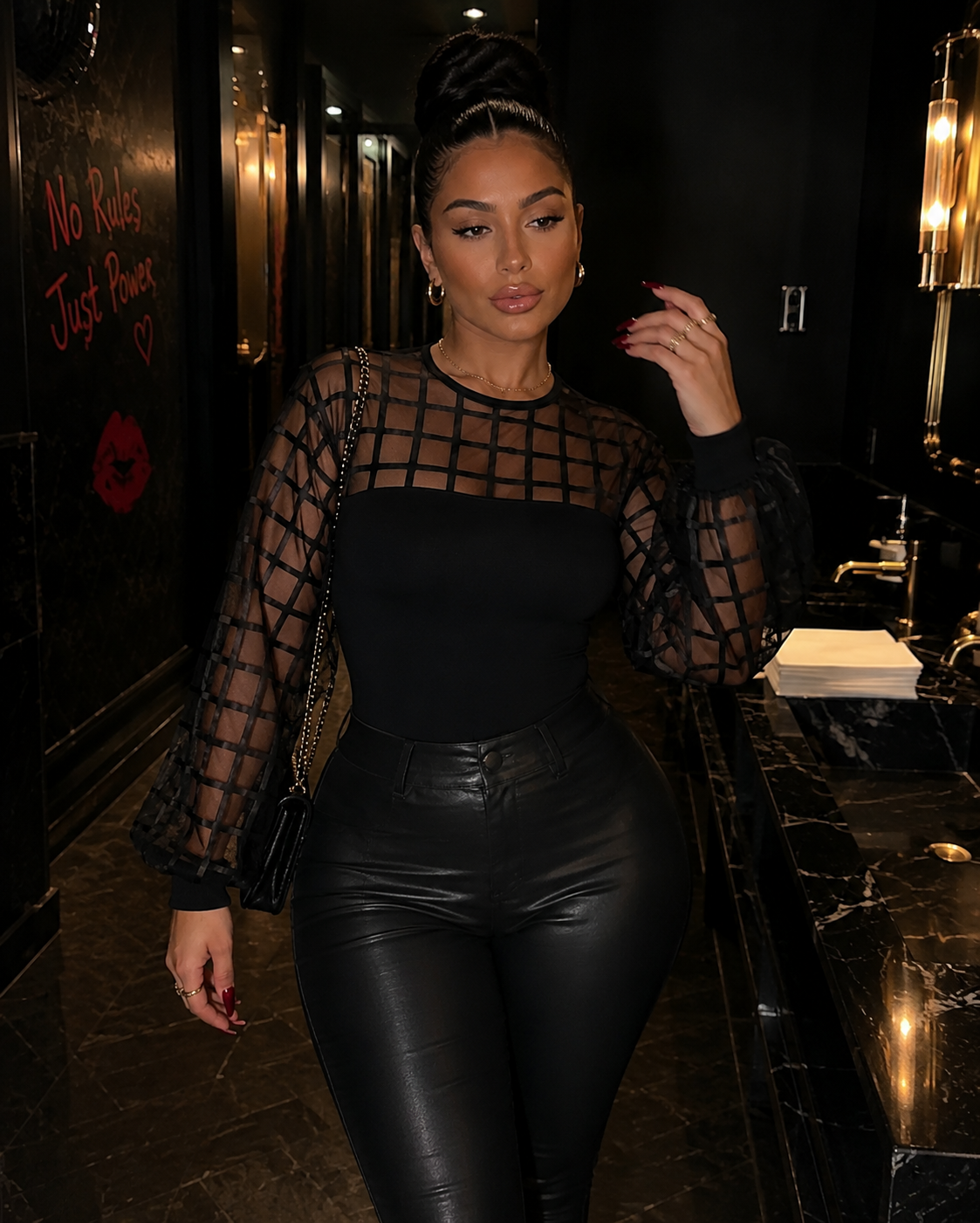 Midnight Syndicate Mesh Top