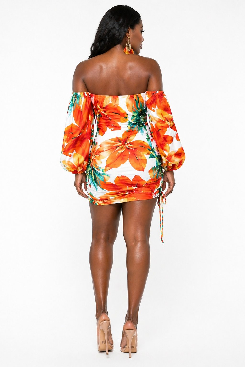 Sunset Escape Off-Shoulder Mini Dress