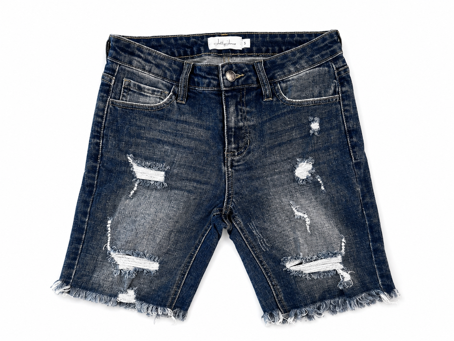 Jelly Jeans Distressed Petite Denim Shorts