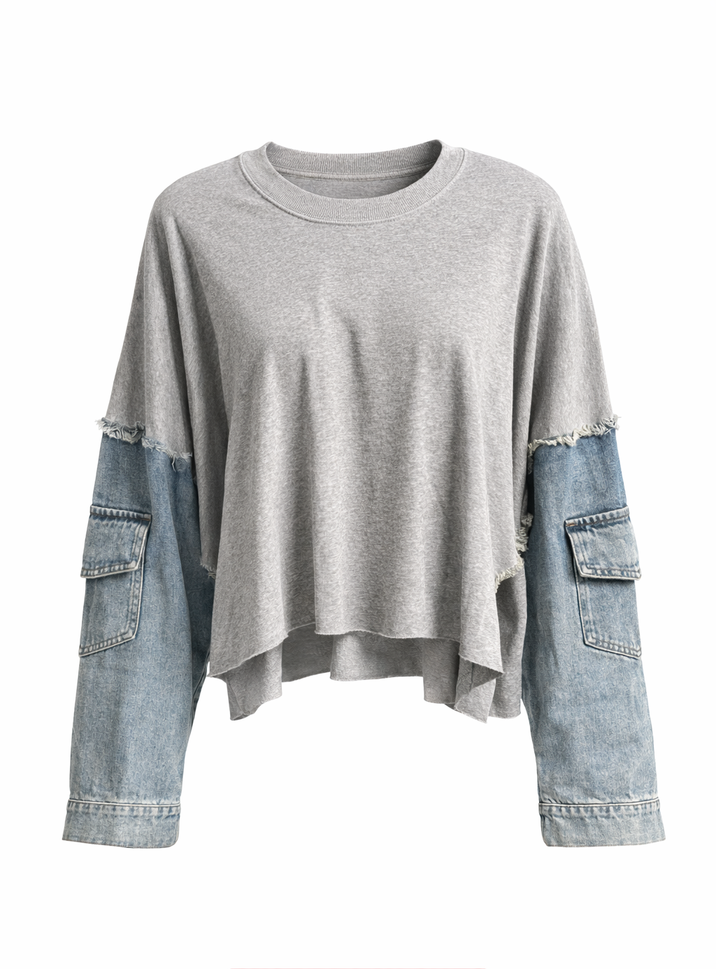 Urban Edge Mixed Media Crop Top