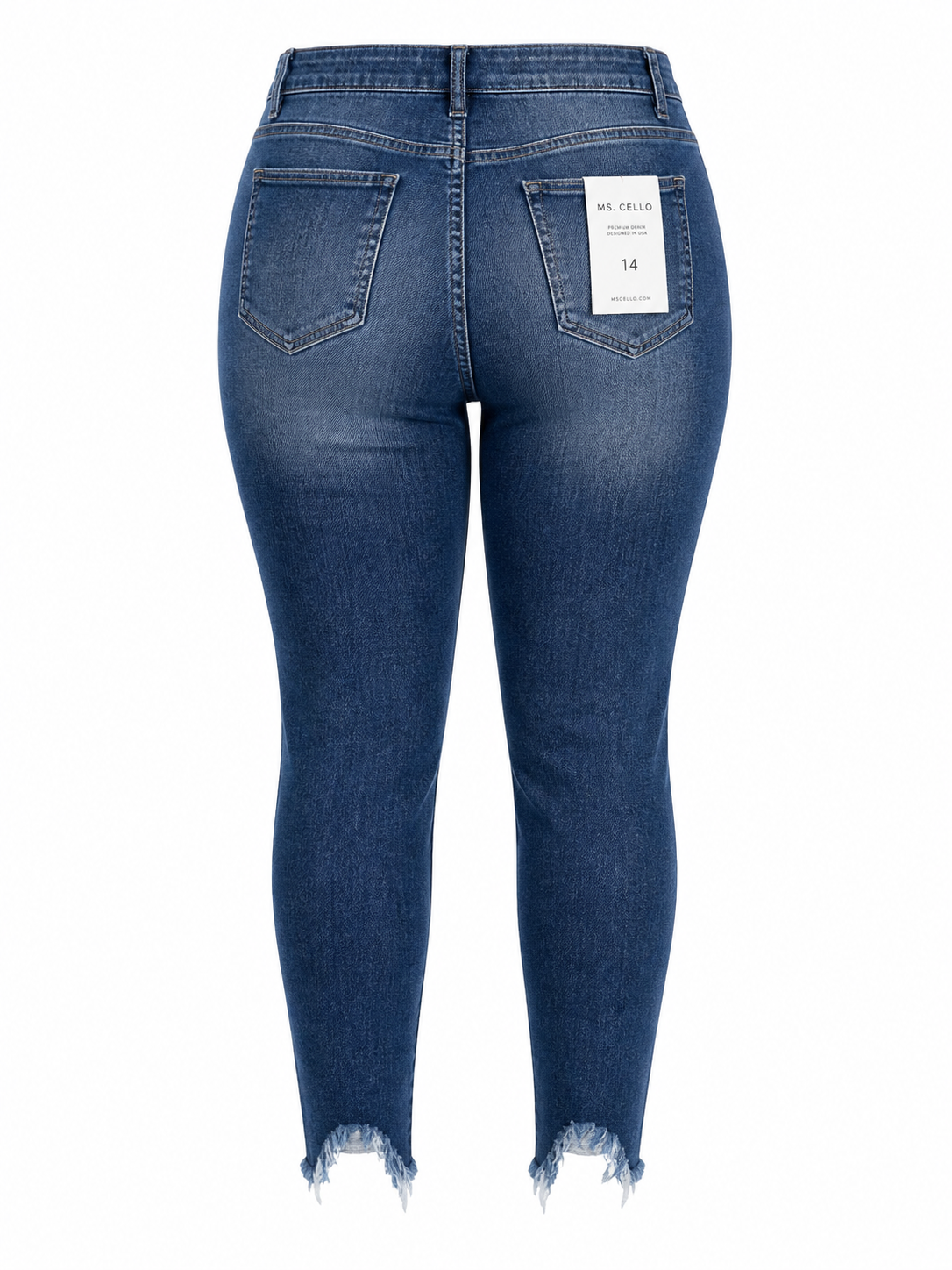 Ms. Cello High Rise Distressed Skinny Jeans (Plus Fit)