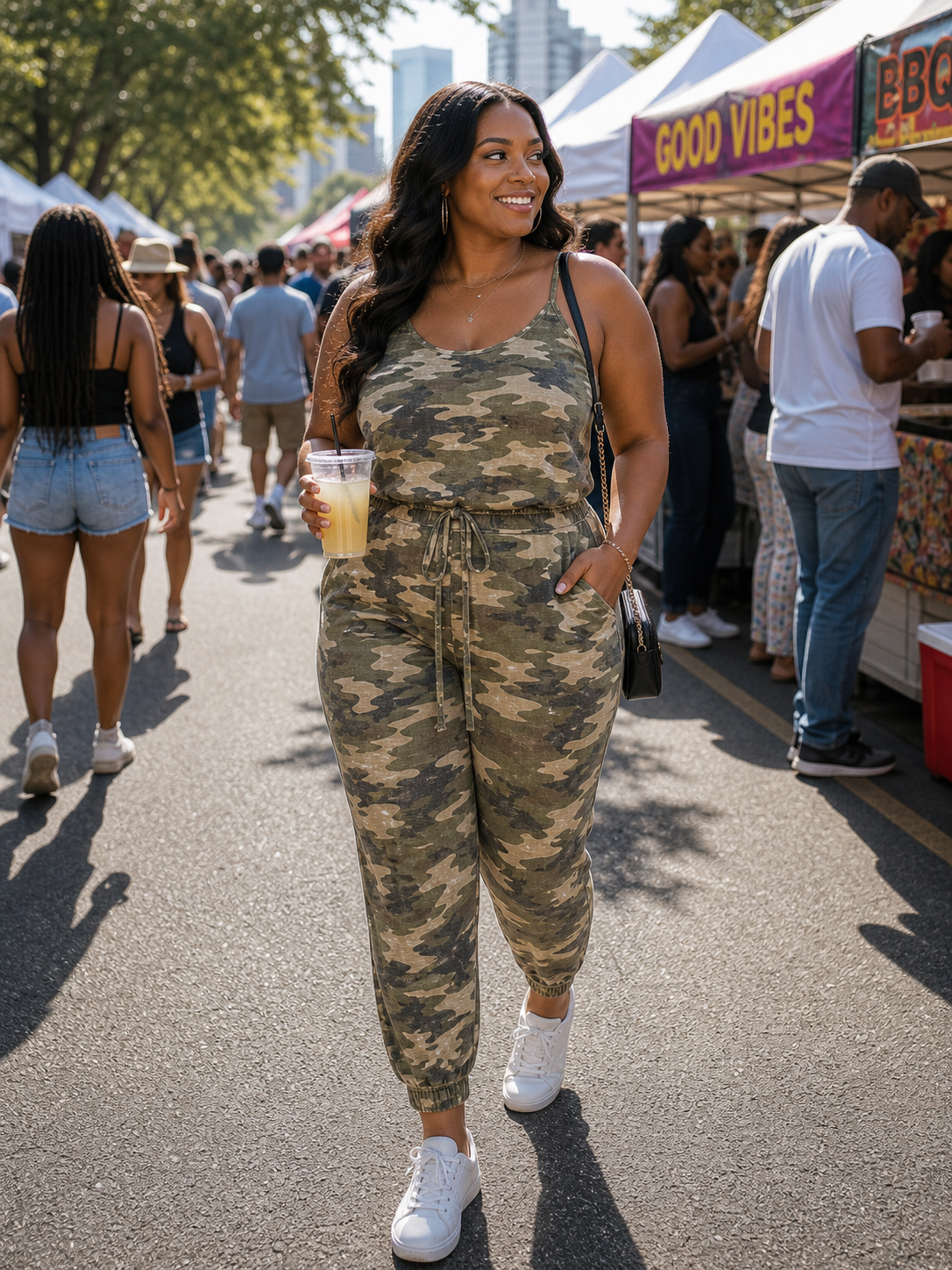 Woodland Flow Camo Jumpsuit