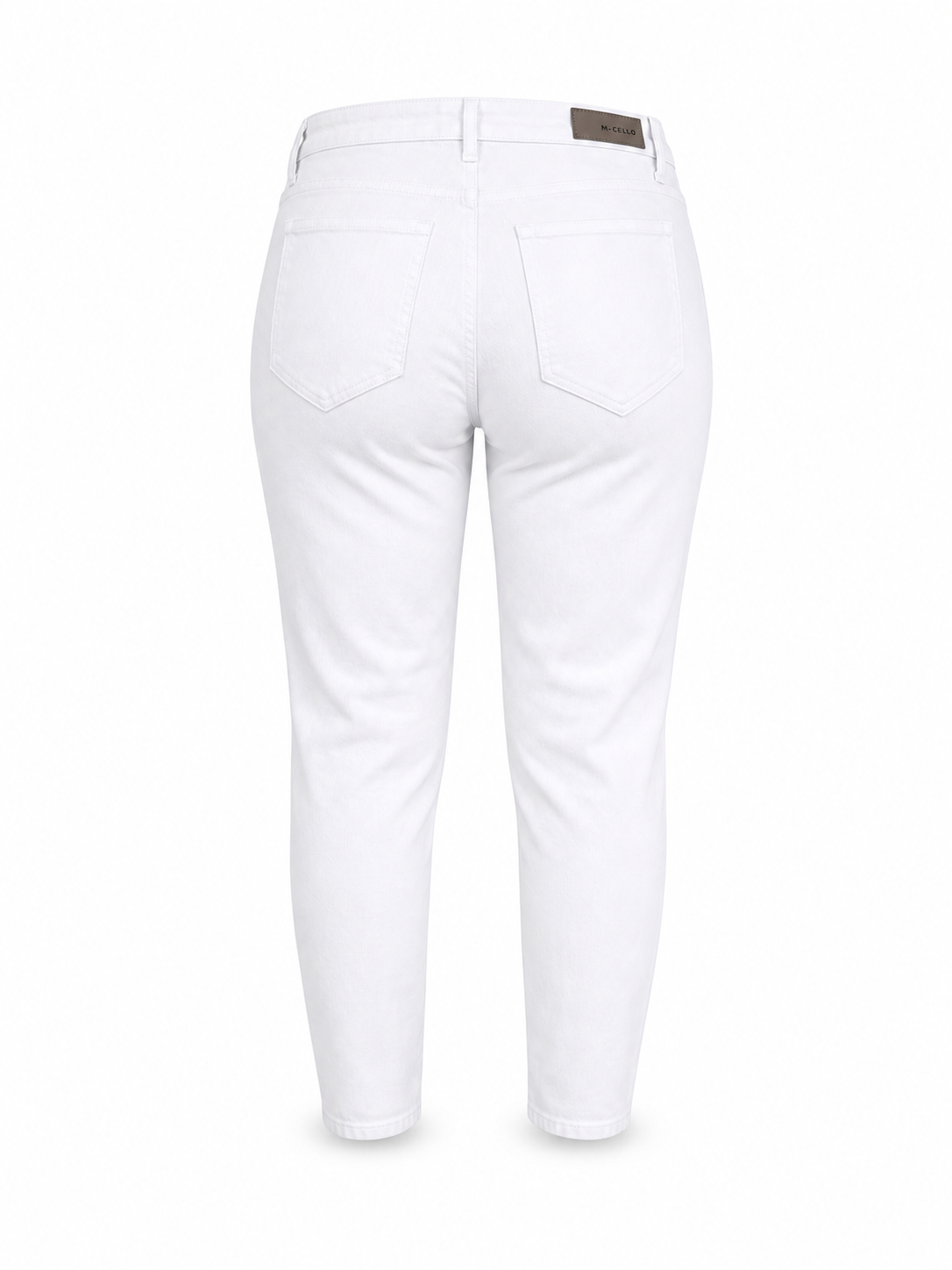 Ms. Cello High-Rise Distressed Skinny Jeans – White