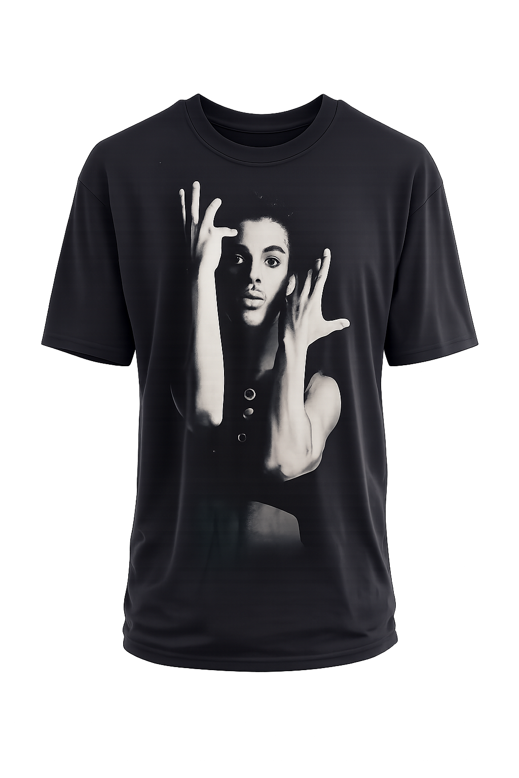 Prince Graphic Tee – Vintage Black Portrait Shirt
