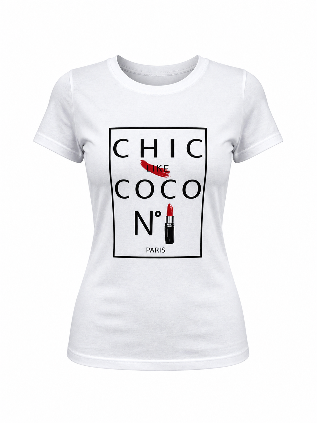 NOBRAND “Chic Like Coco” Graphic Tee