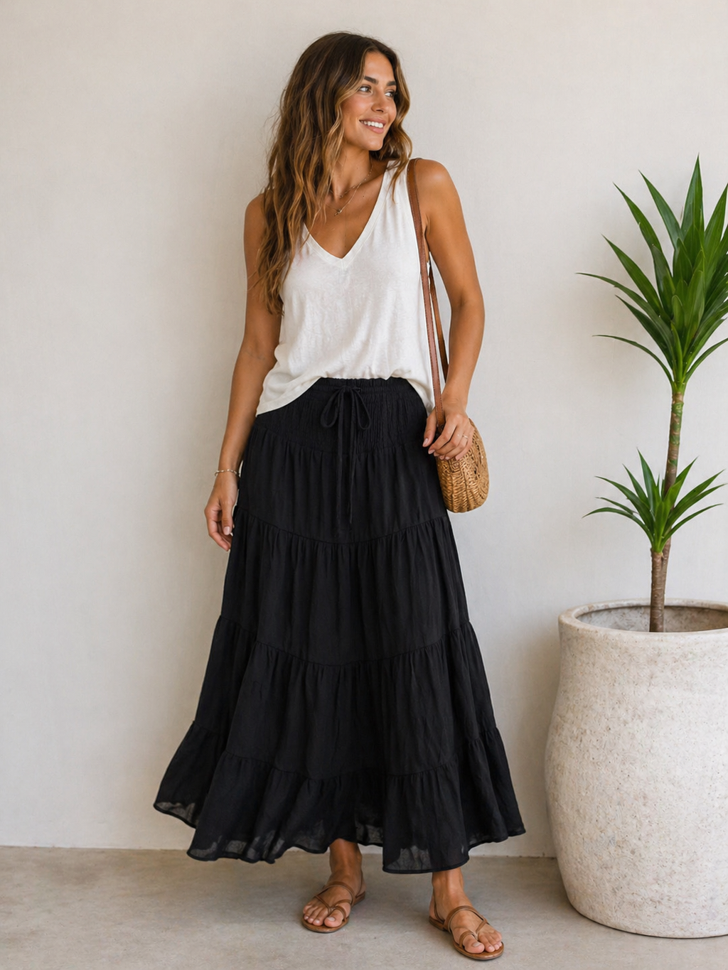 Soleil Flow Maxi Skirt