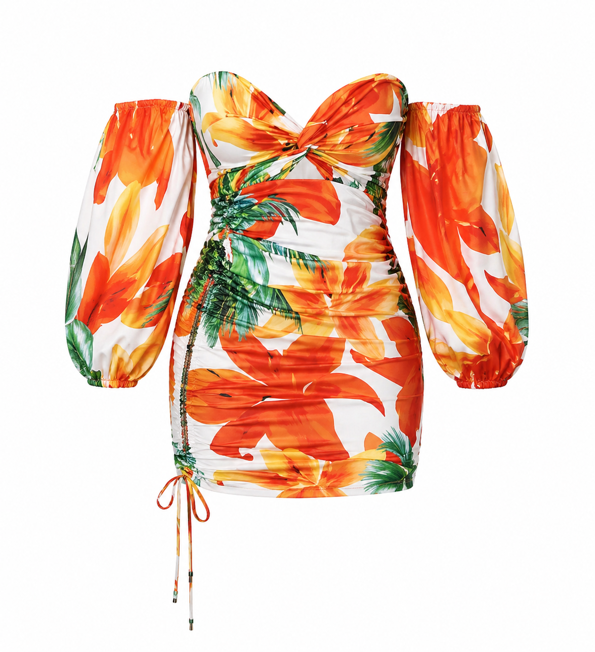 Sunset Escape Off-Shoulder Mini Dress